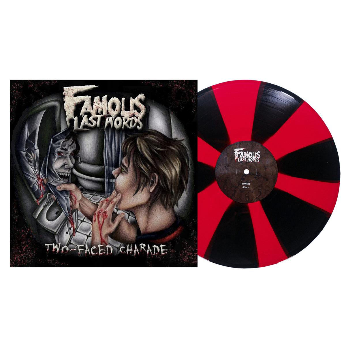 Famous Last Words 'Two-Faced Charade' Blood Red & Black Pinwheel
